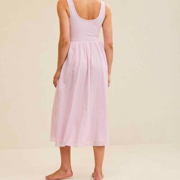 Aerie Light Pink Midi Dress - Picture 2 of 5